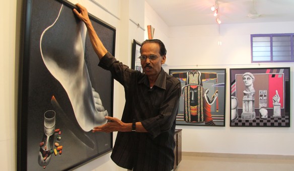 Exhibition of Paintings by B.D.Dethan-Kaviyoor santhosh