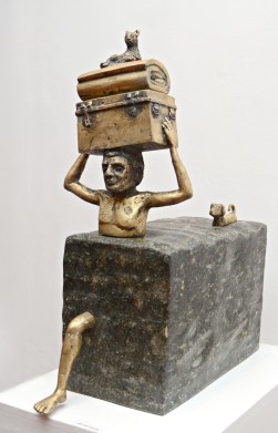 'Stone Age', exhibition by V Satheesan | Express/ Manu R Mavelil