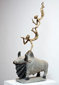 'Stone Age', exhibition by V Satheesan | Express/ Manu R Mavelil